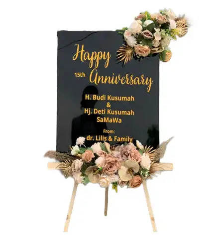 Papan Bunga Akrilik Saling
