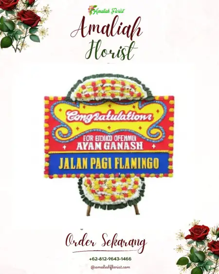 Sewa Papan Bunga Saling